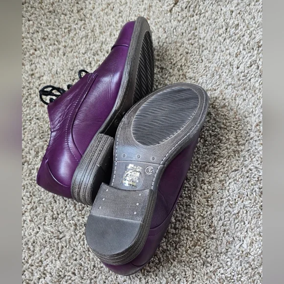 Women's Purple Miz mooz Letty Loafers Shoes - Picture 3 of 6